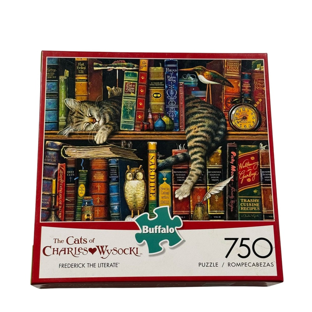 Buffalo Games Charles Wysocki Frederick the Literate 750 Pcs Jigsaw Puzzle NWOT